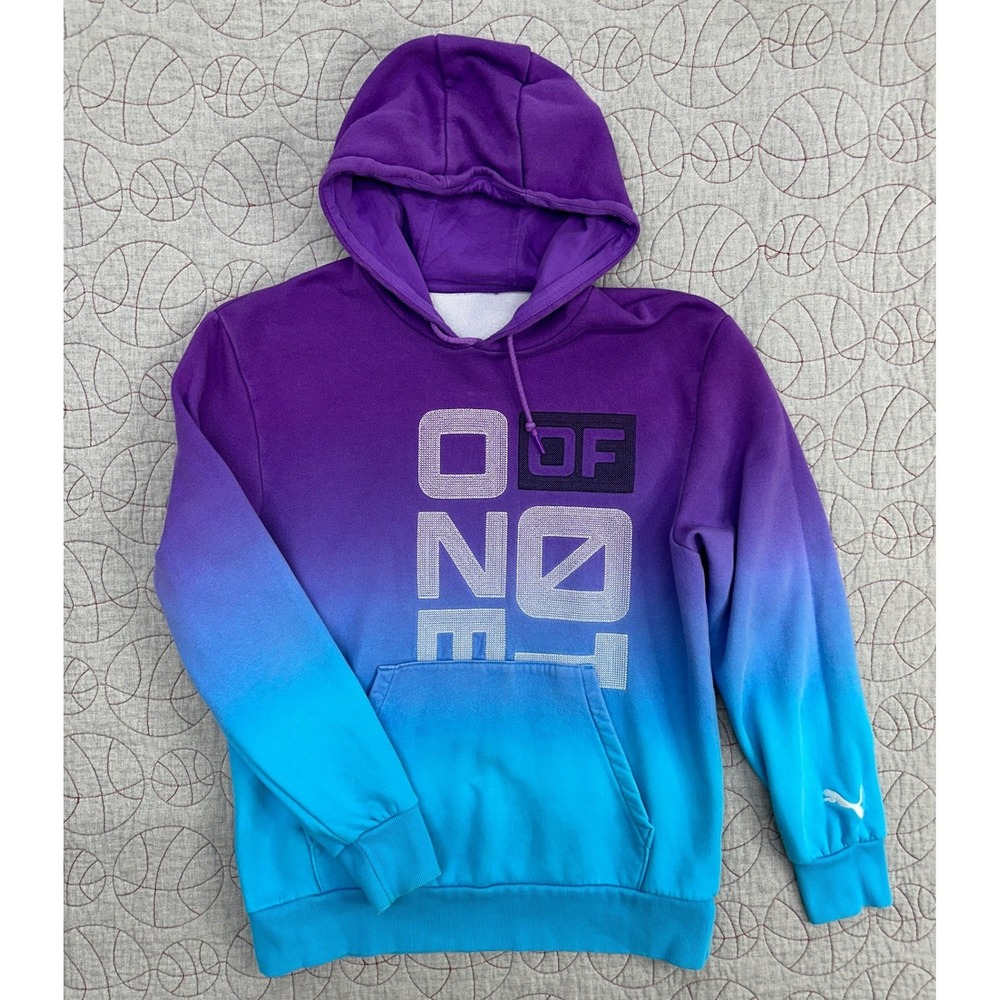 Puma Hoodie Purple Blue Ombre One of One LaMelo Ball / Mens Large